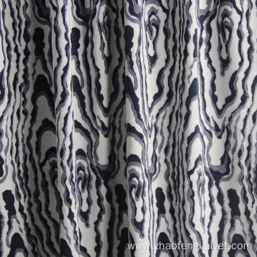 Polyester Weft Knitted Jacquard Velvet Home Textile Fabric